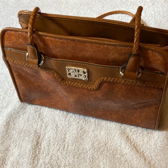 Rust Imprinted Shoulder Purse - Picture 2 of 4